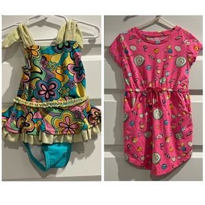 🛍️ 2T Girls Summer Dress & Bathing suit  Bundle
